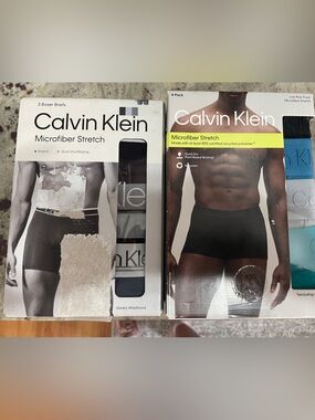 Two Packs of 4 Calvin Klein Men’s Microfiber Stretch Boxer Briefs